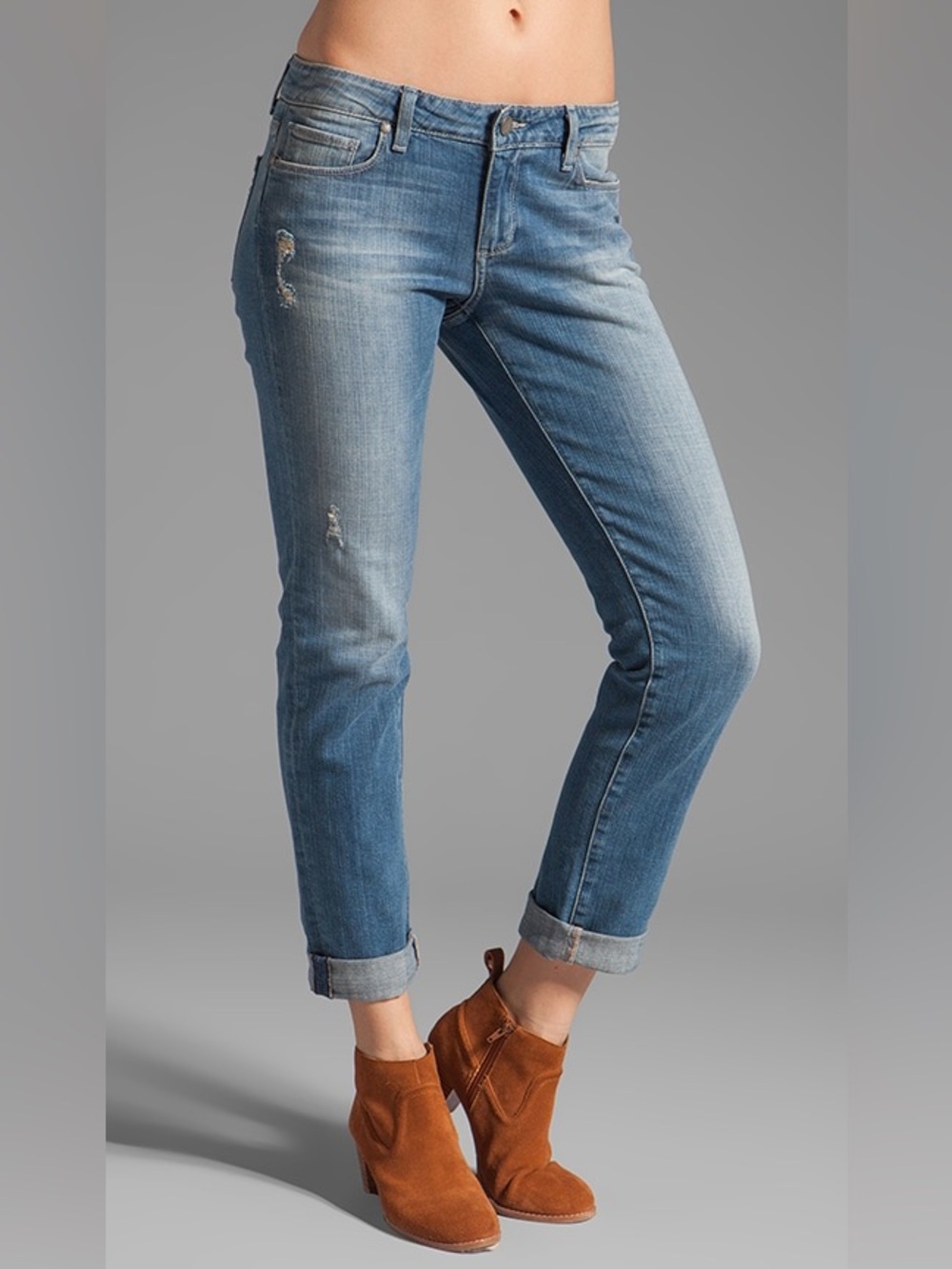 PAIGE Jimmy Jimmy Skinny Boyfriend Jeans - Clifton Destructed